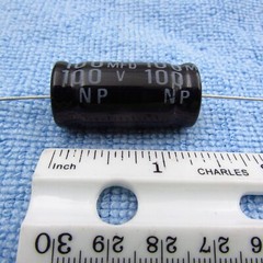 Qty 2 100uF 100V Electrolytic Non-Polarized Speaker Crossover Capacitor