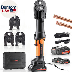 Press Tool, 18V Electric Pipe Crimping Tool for 1/2″, 3/4″, 1″ Copper Pipes, Pre