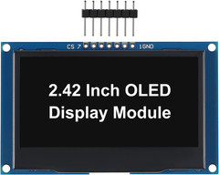 2.4″ 2.42 Inch 128X64 OLED LCD Display Module SSD1309 7 Pin SPI/IIC I2C Serial