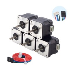 STEPPERONLINE 1-5PCS Nema 17 Stepper Motor 60oz.in 38mm 1.5A for DIY 3D Printer