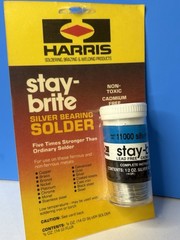 Harris Stay Brite Silver Bearing Solder 1/2 Oz Silver Solder 1/2 Oz Flux NOS