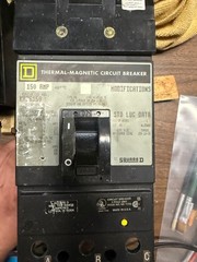 Square D KA36150 3-Pole 150A 600V 3-Phase Circuit Breaker