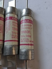 Lot Of 3 Ferraz Shawmut TR80R Time Delay 80 250V AC Fuse