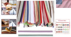 52 Pcs Colorful Polyester Book Binding Endbands for Creative Bookbinding