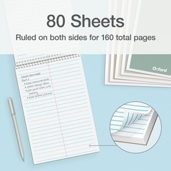 Steno Spiral Notebooks Top Bound Steno Pads 6×9 Inches Gregg Ruled for Lis