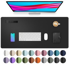 Aothia Non-Slip Waterproof Pu Leather Desk Pad Protector For Mouse Writing Desk