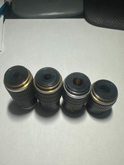 Lot of 4 Swift Microscope Objectives DIN 4 / DIN 10 / DIN 40 / HI DIN100