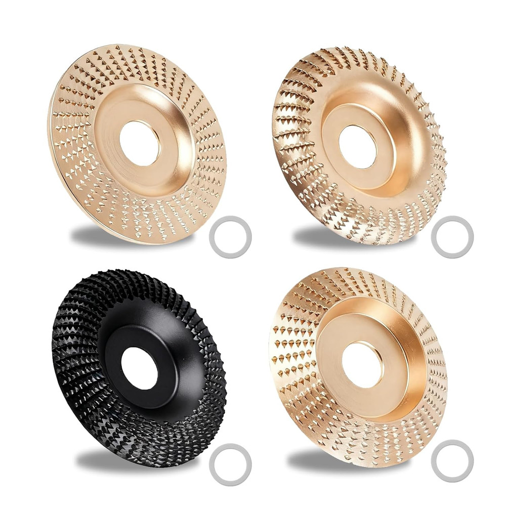 Juego De Discos De Talla De Madera Mejorados De 4 Piezas Para Amoladora Angular