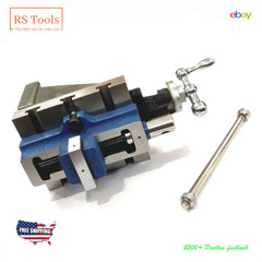 Lathe Vertical Milling Slide 4″ x 5″ Fixed Base With 2″ Self Centering Vice USA