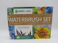Norberg & Linden Real Waterbrush Set 48 Watercolor Paint Multicolor NEW