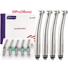 eLabPal 10Packs Dental LED E-generator High Speed Handpiece Push Button 4Holes