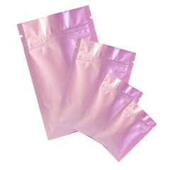 Flat Double-Sided Glossy Pink Mylar QuickQlick™ Bags Variety QTY Sizes