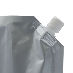 50 Silver Stand Up Beverage Drink Pouches w/ Corner Spout + Funnel Various Sizes