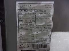 LENNOX Used Central Air Conditioner Condenser ML14KC1-030-230A03 ACC-22756