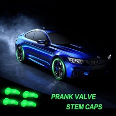 Glow in The Dark Tire Valve Stem Caps for Cars Bikes Motorcycles Color: Yellow