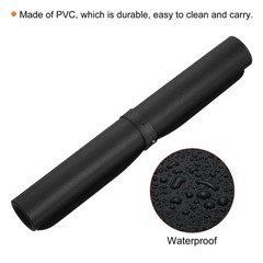35″x18″ Desk Mat Protector, PVC Non-Slip Mouse Pad Mat, Black