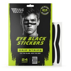 DRIP Strips Pro-Grade Eye Black Stickers, 24 Pack, Natural Flex & Stretch Eye…