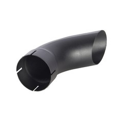 Exhaust Stack Pipe Replacement for UNIVERSAL – 4″ x 12″, Curved Black