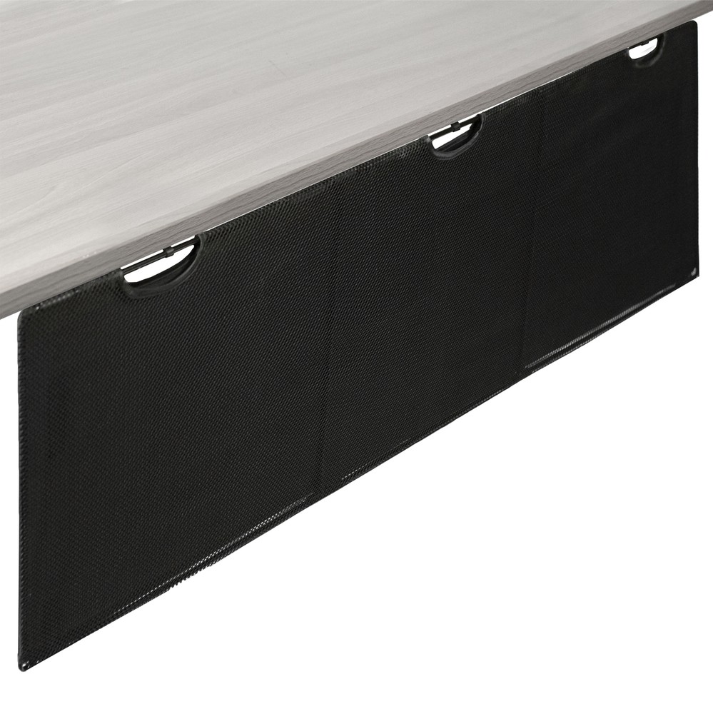VIVO Black Under Desk Privacy & Cable Management Sleeve Panel 60″ Kit