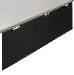 VIVO Black Under Desk Privacy & Cable Management Sleeve Panel 60″ Kit
