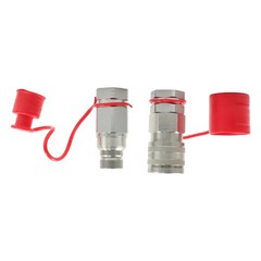 3/4″ NPT Flat Face Hydraulic Quick Connect Couplers Skid Steer Set