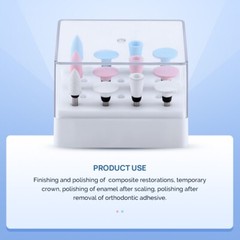 Dental Composite Polishing Burs Kit RA Silicone Polisher 2.35mm for Contra Angle