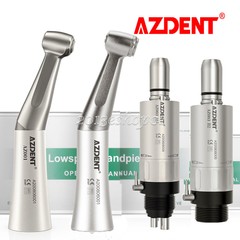NSK Style Dental 1:1 Low Speed Handpiece Air Motor 2/4Hole Contra Angle Fit FG