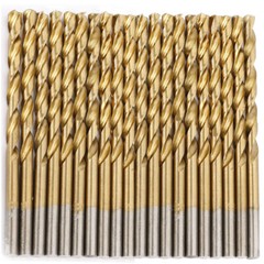 Drillforce 20PCS 3/16″ Titanium Drill Bits Set HSS Jobber Metal Wood Drill Bit
