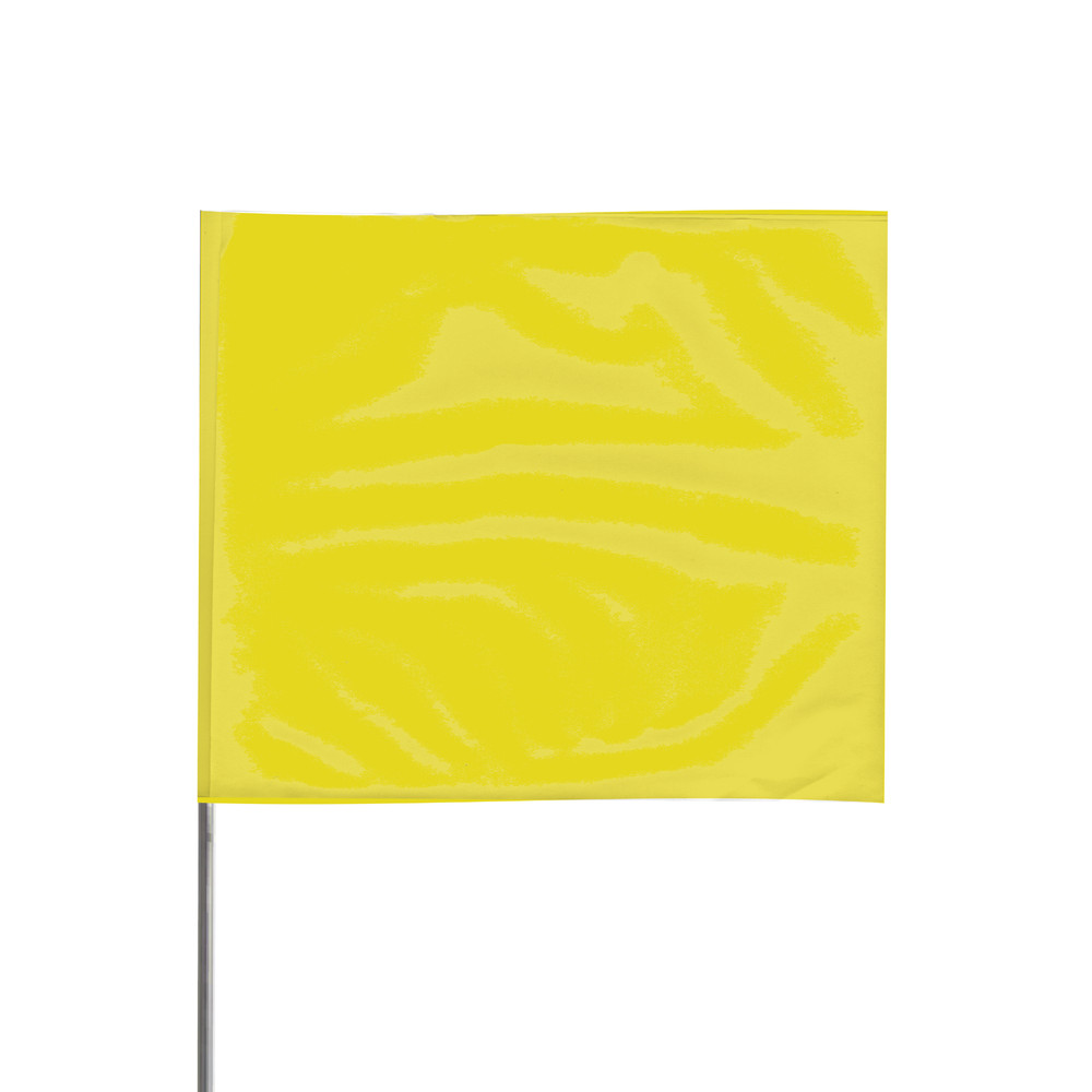 Presco 15 in. Steel Wire Staff Marking Flags [2.5 in. x 3 in. Flag]: 2 in. x 15