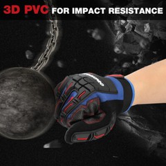 WORKPRO M/L/XL Heavy Duty Work Gloves Synthetic Leather Impact Working Gloves US