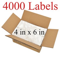4000 – 4×6 Fanfold Direct Thermal Shipping Labels for Zebra & Rollo Printers USA