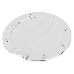 Silver Tone Car Gas Tank Cap Fuel Filler Door Cover for Ford F150 2009-2014