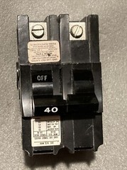 NA240 FPE Federal Pacific 40 Amp 2 Pole Stab-Lok Black Handle / White “40”