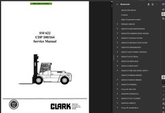 CLARK CDP100 FORKLIFT OPERATORS SERVICE REPAIR SHOP MANUAL PDF ON USB