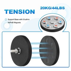 2Pcs 2.6″ Rubber Coated Magnets 44LBS Magnet Base with 1/4″-20 Female Threaded