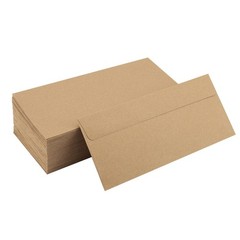 100 Pack #10 Business Envelopes 4-1/8 x 9-1/2 4.125 x 9.5 inches, Kraft-100
