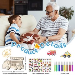 36Pcs Unfinished 2.36 inches (W) x 3.5 (L) x 0.08 (H), wood
