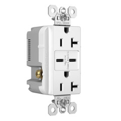 Pass & Seymour Commercial Grade USB Charging Receptacle 20A type C WHITE