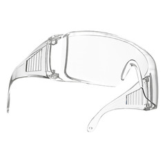 SAFETY LENS FITS OVER GLASSES GOGGLE UV CLEAR and YELLOW JORESTECH