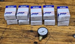 Lot Of 10 US GAUGE 200psi Pressure Gauges 1-1/2″ NEW Made In USA