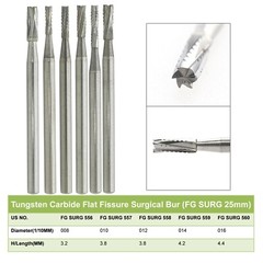 Wave Dental Surgical Burs Round Carbide Surgical Length Bur 25mm FGOS High Speed