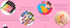 Acrylic Paint Markers Brush Tip 24 Colors, Water-Based Acrylic Colored Paint