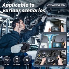 Borescope Camera with 4.3 Inch Screen and 8 Built-In LED Light Sources