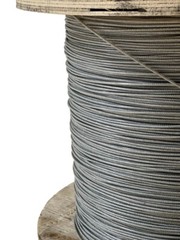 1/8″ to 3/16″ PVC Coated Clear Color Galvanized Cable 7×7 Strand Aircraft Cable