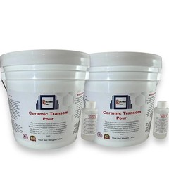 2 Gallon Ceramic Transom Pour for Transom Repairs Docks Power Boats Coring NEW