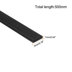 4 x Carbon Fiber Strip 1x4mm 500mm Length Pultruded Flat Carbon Fiber Bar