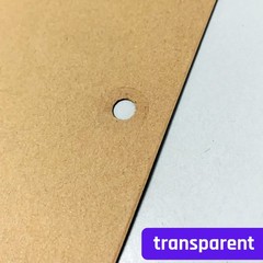 2000 Pieces – Clear Hole Punch 0.5*0.5 inches, Clear,transparent
