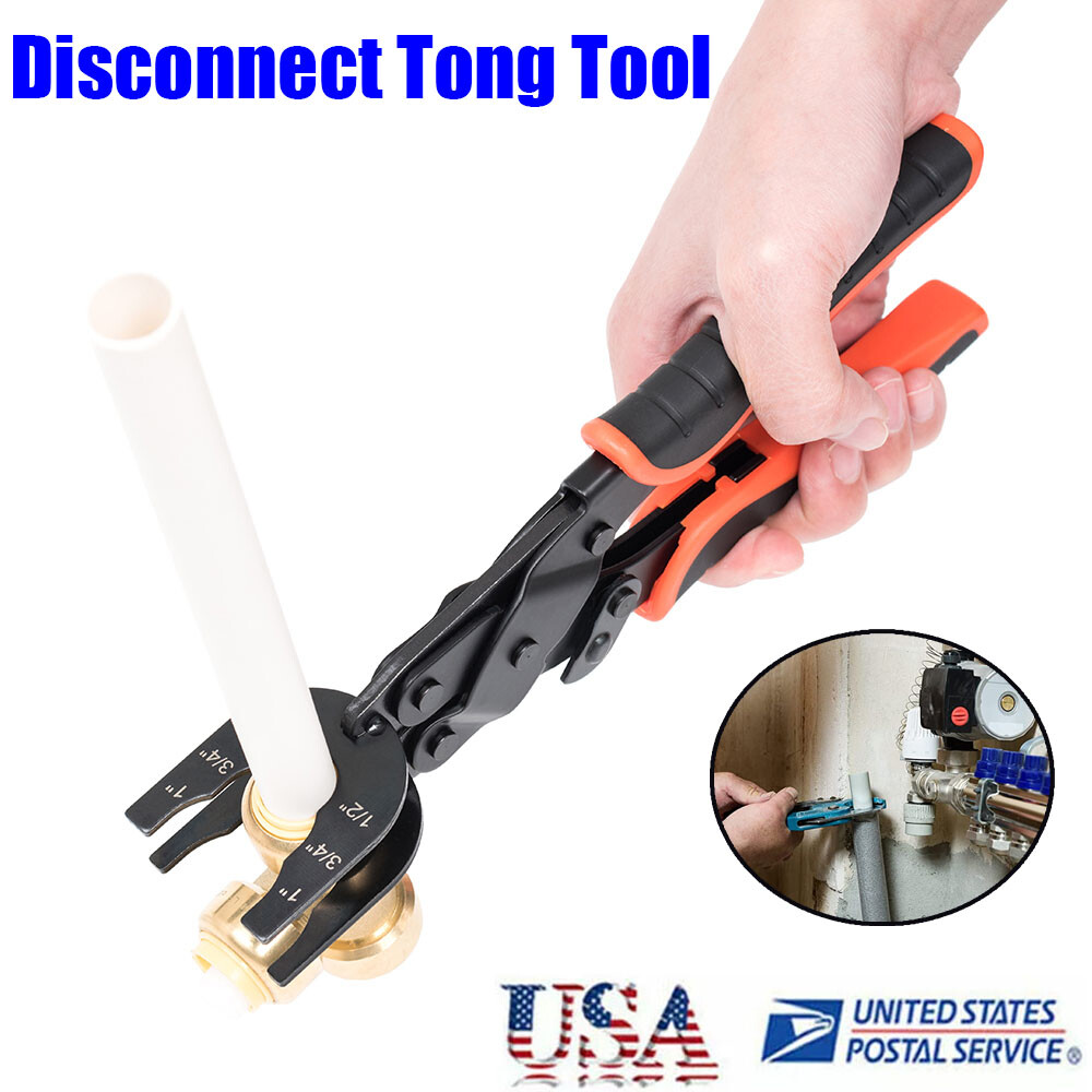 Disconnect Tong Tool for Push to Connect 1/2” 3/4” 1” Fittings Removal Tool