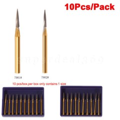 Dental Bur Trimming & Finishing Gold Carbide Burs FG 7901 /7902 /7406 /7408 ns