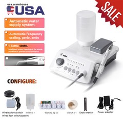 VRN A8 Dental Cordless Ultrasonic Piezo Scaler LED Detachable Handpiece +5 Tips